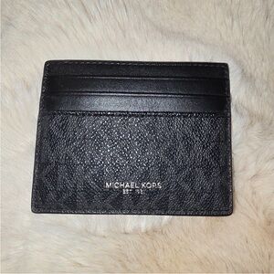 Michael Kors Textured Black Card Holder